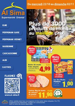 Catalogue Al Sima du 22/10 au 02/11