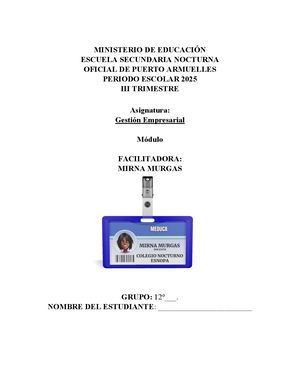 Modulo Gestion Empresarial 12° Virtual