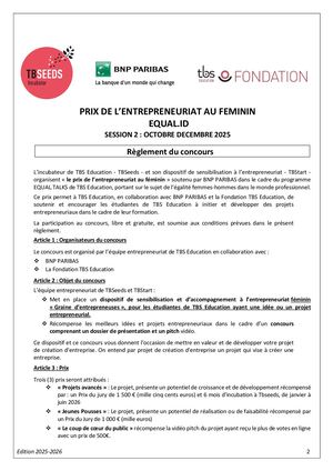 Prix Entrepreneuriat Féminin Réglement Interieur