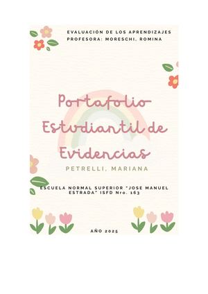Portafolio Digital Evaluacion De Los Aprendizajes