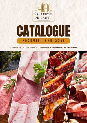 Catalogue CHR 2025 Salaisons de Tahiti