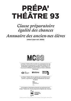 Classe Prépa' Théâtre 93 - Annuaire des anciens élèves