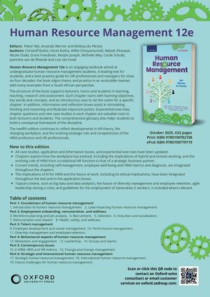 Human Resource Management 12e_frontlist