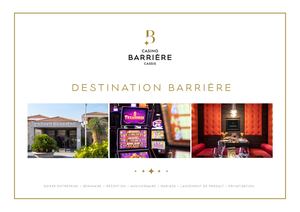 Plaquette commerciale Casino Barrière Cassis