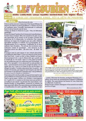 NOVEMBRE 2025 - LE portail VESUBIEN n°131. Journal gratuit de la Vésubie & Valdeblore - 06450 - Alpes Maritimes