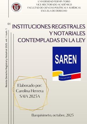 Instituciones Registrales Y Notariales