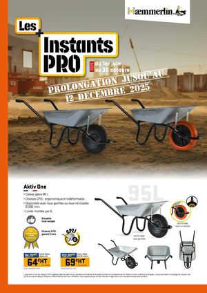 Haemmerlin Promo Les Instants Pro - 01/06 au 30/10/25