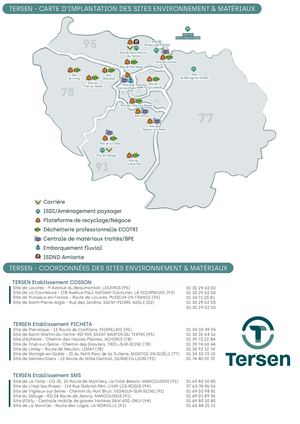 Carte Des Implantations Matériaux Tersen