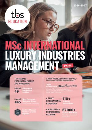 Tbs Education Msc International Luxury Industries Management