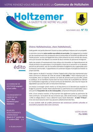 Gazette Holtzheim N° 73 Novembre 2025