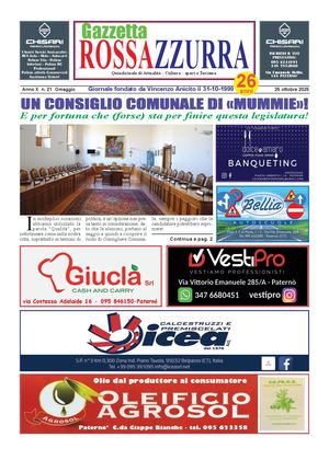 Gazzetta Rossazzurra 25 10 2025 Anno X N 21