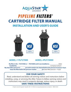 PipeLine Filter Instructions