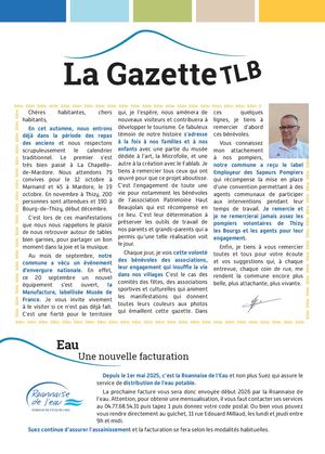 Gazette Automne 2025 de Thizy les Bourg