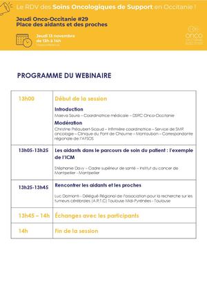 Programme Jo2 #29 Places Des Aidants Et Des Proches En Oncologie