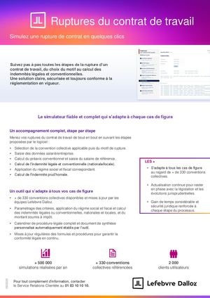 Ruptures Du Contrat De Travail plaquette