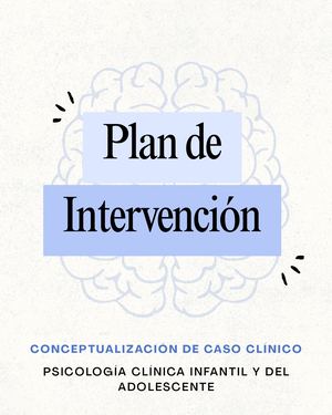 Cartilla Plan Intervención Clínica