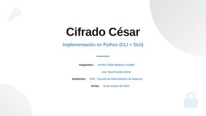 Implementación Del Cifrado César En Python (Cli + Gui)
