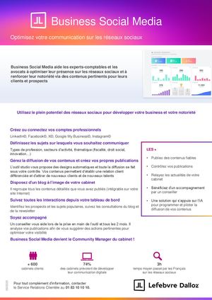 Business Social Media plaquette