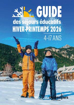 Séjours éducatifs 4-17 ans - hiver-printemps 20262026