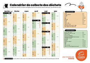 Calendrier de collecte des déchets 2026