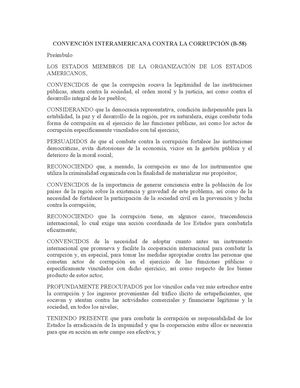 Tratados Multilaterales Interamericanos B 58 Contra Corrupcion