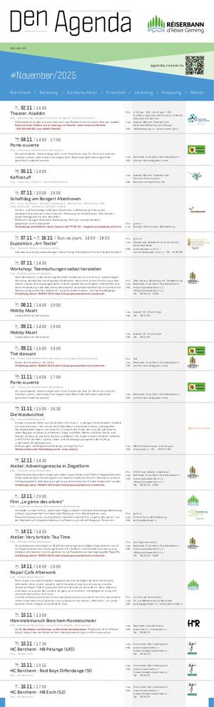 Agenda November 2025