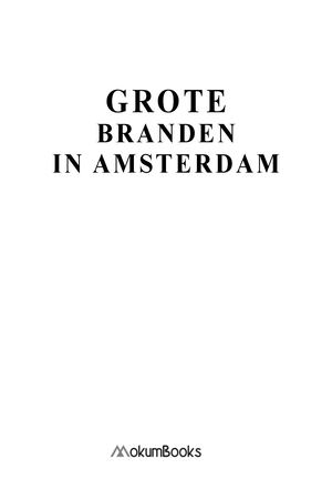 Grote branden in Amsterdam