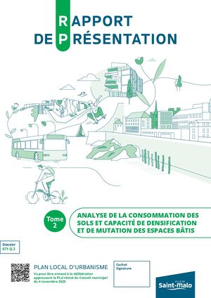 1. Tome 2 : Consommation Des Sols Et Densification - Rapport de présentation du PLU Saint-Malo