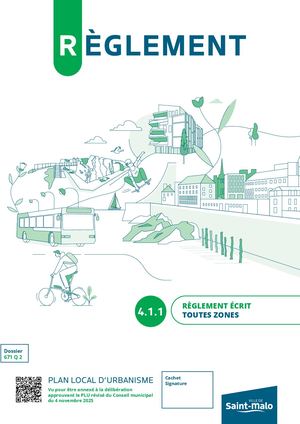 4.1.1 Règlement Écrit (toutes zones) - PLU Ville de Saint-Malo