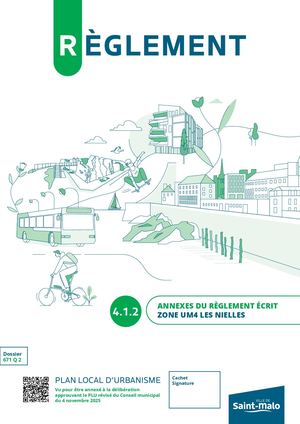 4.1.2 Zone UM4 Les Nielles - Annexe Règlement écrit PLU Saint-Malo