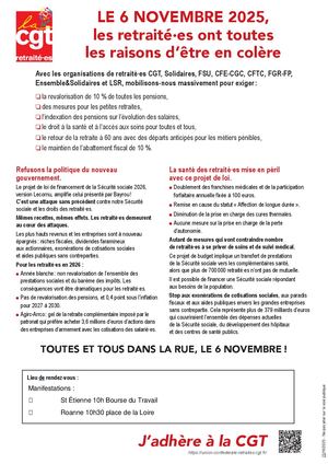 CGT retraités 6 Novembre