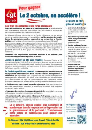 Tract Ud CGT 42 2 Octobre