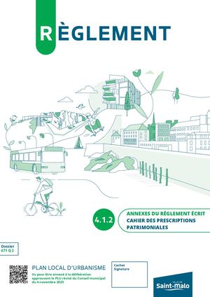 4.1.2 Cahier Des Prescriptions Patrimoniales - Annexe Règlement écrit PLU Saint-Malo