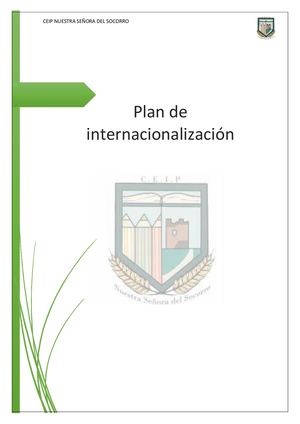 09 Plan De Internacionalización Ceip Nuestra Señora Del Socorro