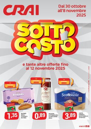 Volantino Crai Regina dal 30 ottobre all'8 novembre