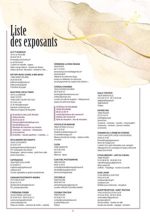 Salon du Mariage et de la Fête de Rouen - Liste des exposants