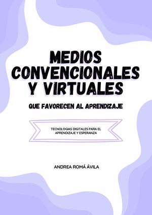 Medios convencionales y virtuales que favorecen el aprendizaje