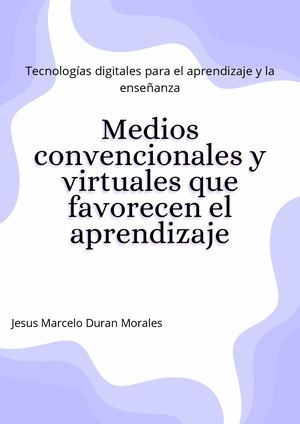 Medios convencionales y virtuales que favorecen el aprendizaje