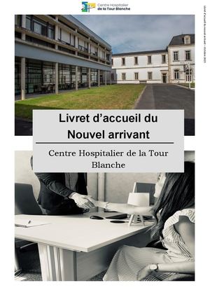 Livret d'Accueil des nouveaux arrivants