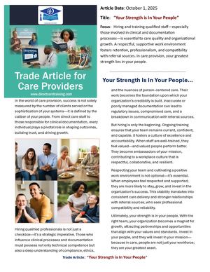 Calaméo - Trade Article Your Strength Is In Your People