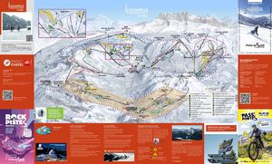 Plan domaine skiable LA CHAPELLE D'ABONDANCE ESPACE LIBERTE - Hiver 2025/2026