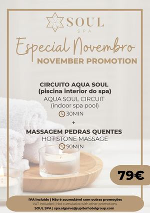 Promoção do mês do Soul Spa | Jupiter Algarve Hotel