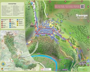 Plan touristique de Saorge