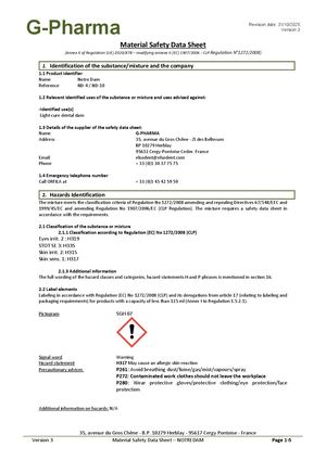 MSDS NOTREDAM (GB) 31102025