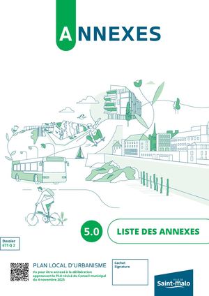 5.0 Liste Des Annexes - PLU Saint-Malo