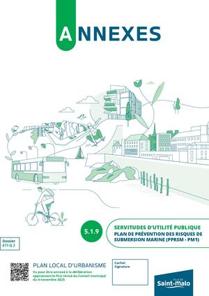 5.1.9 Plan De Prévention Des Risques De Submersion Marine (PPRSM) (PM 1). - PLU Saint-Malo