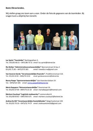 Nieuw Team Okra Wingene 2025 2030