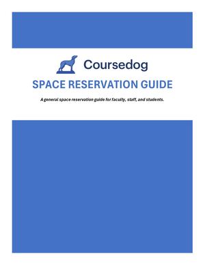 Coursedog: Requestors Guide