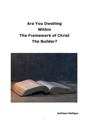 Are You Dwelling Within The Framework Of The Builder