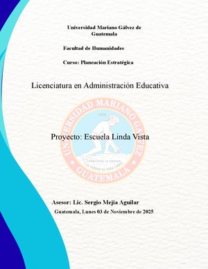 Producto Del Proyecto De Escuela Linda Vista S17